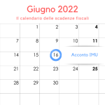 Acconto IMU: la scadenza del 16 giugno 2022