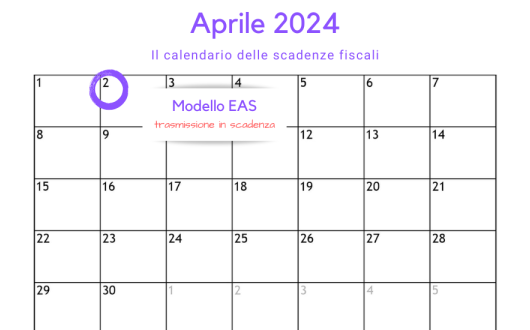 Modello EAS: invio in scadenza il 2 aprile 2024