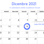 IMU 2021, la scadenza del saldo: 16 dicembre