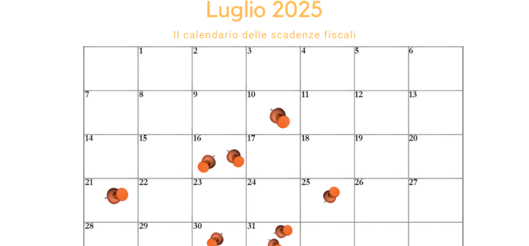 Dalle imposte alla rottamazione: le scadenze di luglio 2025 