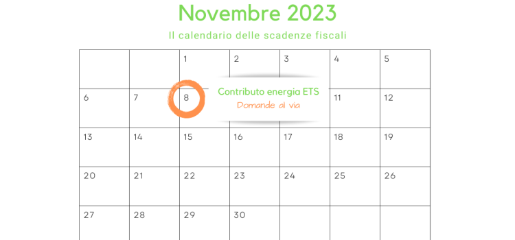 Contributo energia ETS: al via la domanda dall'8 novembre