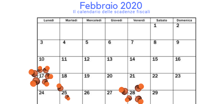 Scadenze fiscali febbraio 2020: calendario e appuntamenti del mese