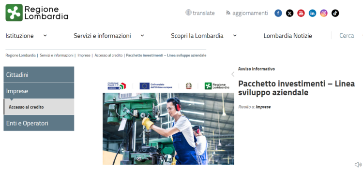 Bando Linea di sviluppo aziendale, Regione Lombardia: il punto nel webinar del 29 aprile 