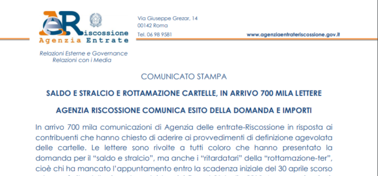 Saldo e stralcio e rottamazione ter, scadenza 31 ottobre per le risposte AdER