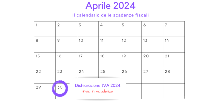 Dichiarazione IVA 2024: invio in scadenza il 30 aprile