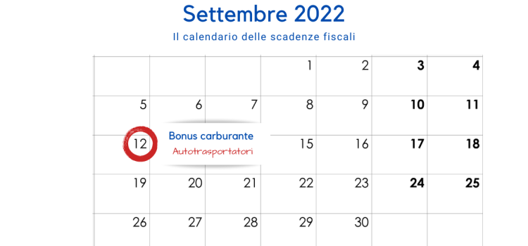 Bonus carburante autotrasportatori: domanda dal 12 settembre 2022