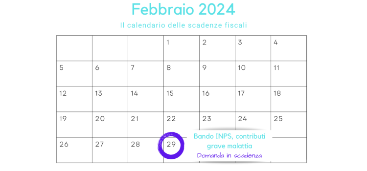 Contributo per gravi malattie: domanda in scadenza il 29 febbraio per partecipare al bando INPS