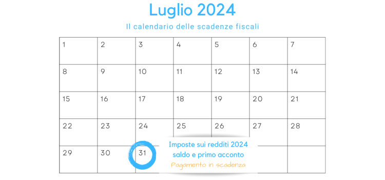 Imposte sui redditi 2024, partite IVA: saldo e primo acconto in scadenza oggi, 31 luglio