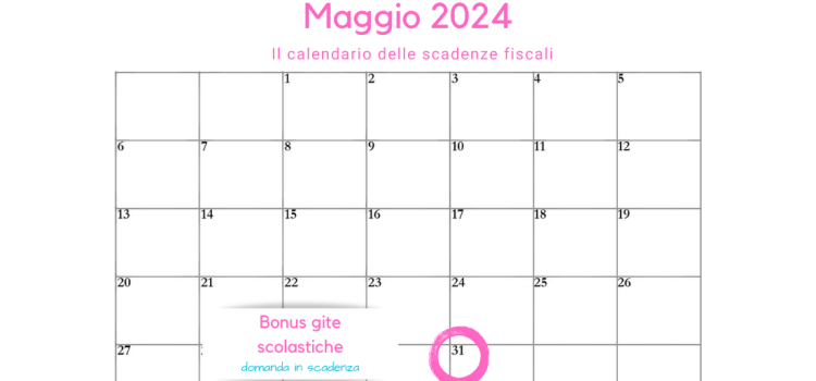 Bonus gite scolastiche: domanda in scadenza oggi, 31 maggio 2024