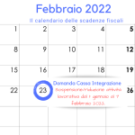 Cassa integrazione 2022: prima scadenza per l'invio delle domande il 23 febbraio 2022
