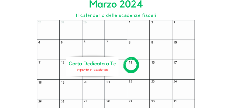 Carta dedicata a te: importo in scadenza domani 15 marzo 2024