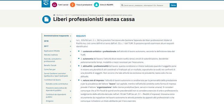 Gestione separata INPS professionisti senza cassa: come funziona?