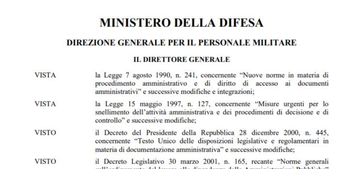 Concorso Esercito 2024, primo blocco: domanda in scadenza il 17 novembre