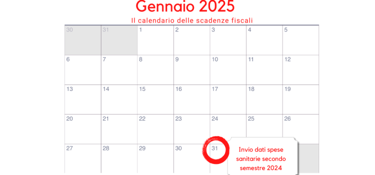 Dati spese sanitarie 2° semestre 2024: comunicazioni in scadenza oggi, 31 gennaio