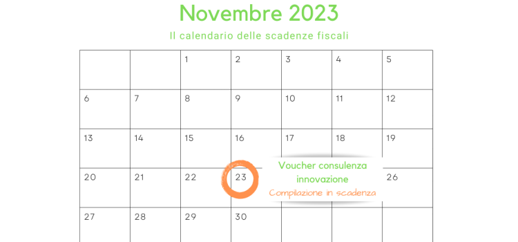 Voucher consulenza innovazione: scadenza 23 novembre per compilare la domanda