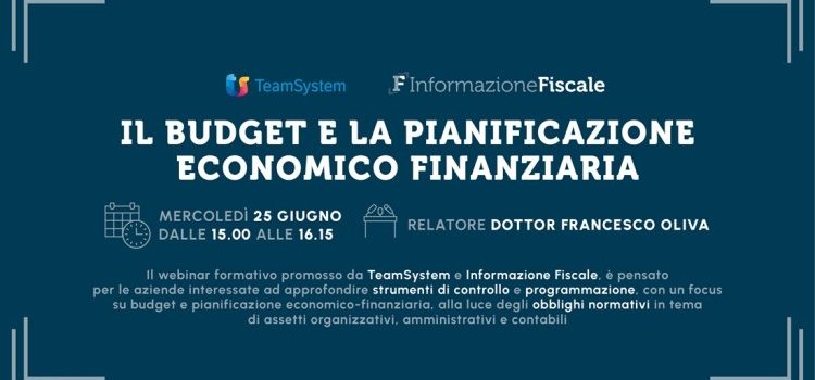 Budget e pianificazione economico finanziaria: webinar formativo gratuito 