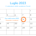 Tax credit musica: domanda in scadenza 14 luglio 2023
