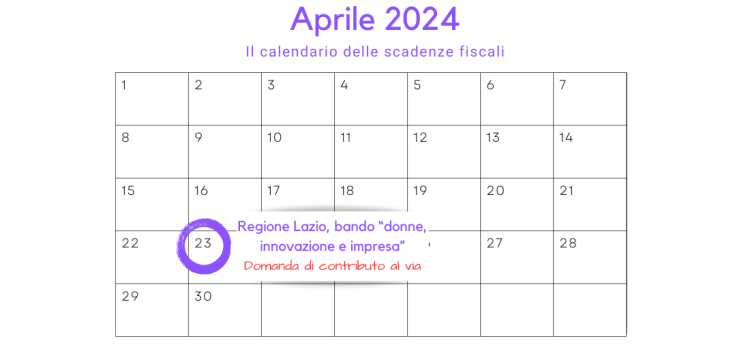 Regione Lazio, bando "donne, innovazione e impresa": domanda di contributo da oggi, 23 aprile