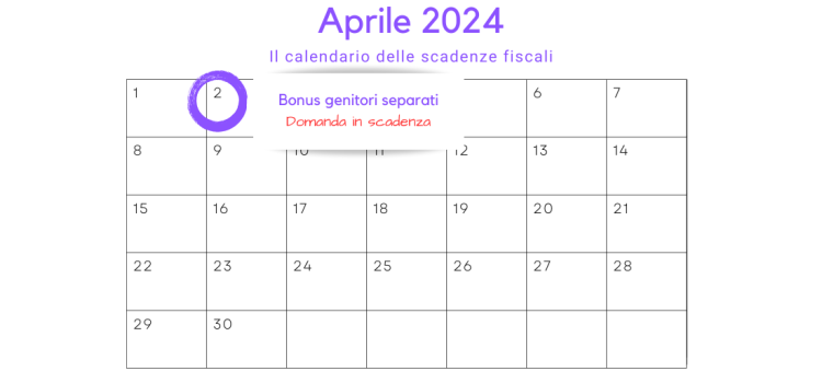 Bonus genitori separati: domanda in scadenza il 2 aprile