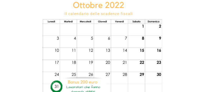 Bonus 200 euro, domanda in scadenza il 31 ottobre 2022