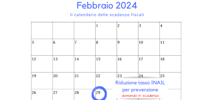 Riduzione premi INAIL: domanda con modello OT23 in scadenza il 29 febbraio 2024