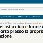 Bonus asilo nido, scadenza invio documentazione: 1° aprile 2020