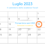 Proroga bonus sport 2023: domande in scadenza il 15 luglio
