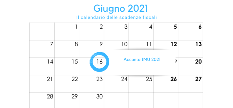Acconto IMU: la scadenza del 16 giugno 2021
