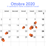 Scadenze fiscali ottobre 2020: il calendario degli adempimenti