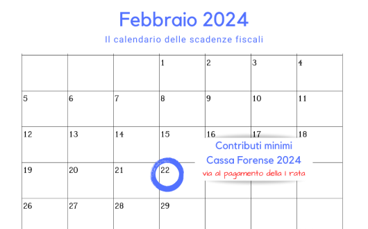Contributi minimi avvocati: pagamento della prima rata in scadenza il 28 febbraio 2024