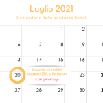 Imposte sui redditi, la scadenza del 20 luglio per ISA e forfettari con proroga al 15 settembre