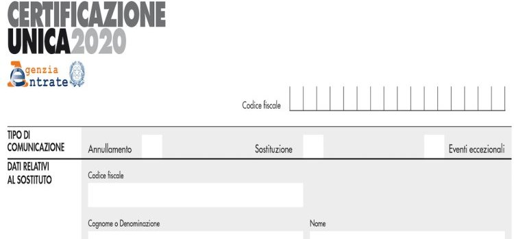 Scadenza Certificazione Unica 2020: proroga per l'invio al 30 aprile 