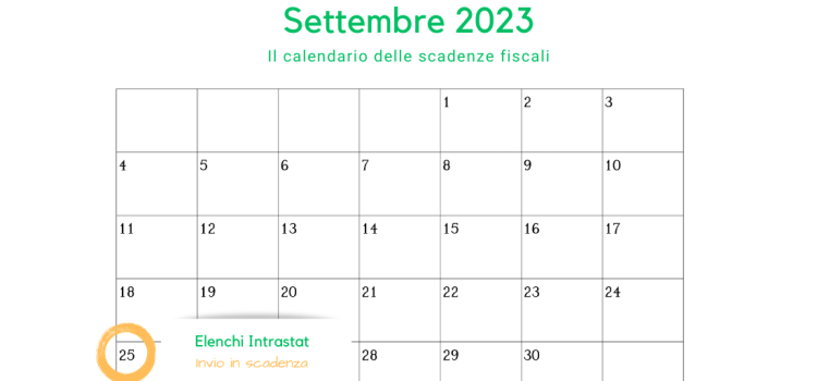 Elenchi Instrastat: l'invio in scadenza il 25 settembre 2023