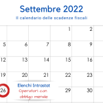 Elenchi Intrastat: scadenza per l'invio il 26 settembre 2022