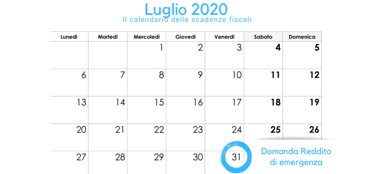 Reddito di emergenza: domanda in scadenza il 31 luglio 2020