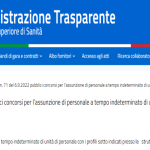 Concorso ISS, 40 nuove assunzioni: domanda in scadenza il 6 ottobre
