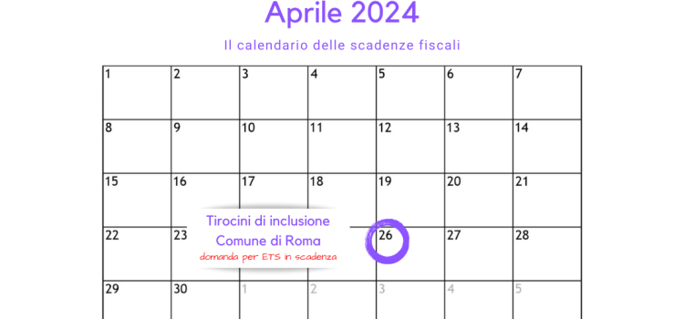 Tirocini di inclusione sociale, Comune di Roma: domanda per ETS in scadenza il 26 aprile 2024