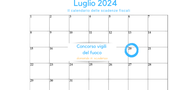 Concorso vigili del fuoco: domanda in scadenza il 20 luglio 2024