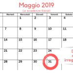 Scadenza definizione agevolata irregolarità formali: 31 maggio 2019