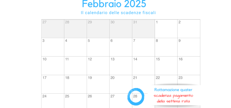 Rottamazione quater: scadenza settima rata in calendario il 28 febbraio