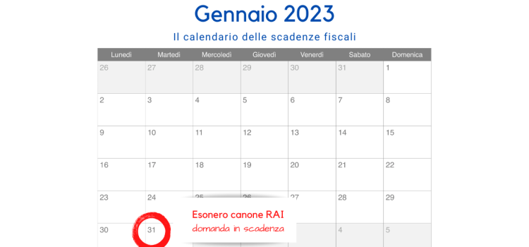 Canone RAI: in scadenza il 31 gennaio 2023 la domanda di esonero