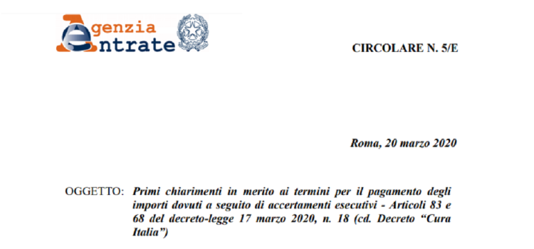 Sospensione avvisi di accertamento e cartelle nel DL Cura Italia: quali scadenze?