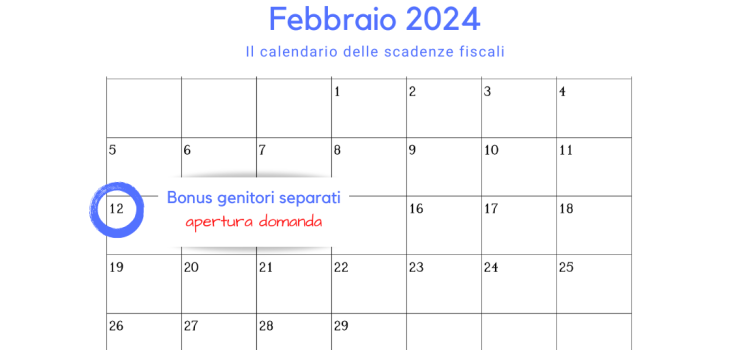 Bonus genitori separati: domanda aperta dal 12 febbraio 2024