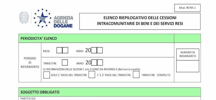 Invio elenchi Intrastat: scadenza fissata al 26 agosto