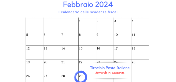 Tirocinio Poste Italiane: domanda in scadenza il 29 febbraio 2024