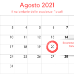Esterometro del secondo trimestre 2021: la scadenza del 20 agosto