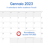 Ravvedimento acconto IVA 2022: la scadenza del 26 gennaio 2023