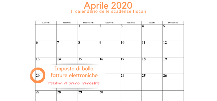 Imposta di bollo fatture elettroniche: scadenza 20 aprile con nuove regole