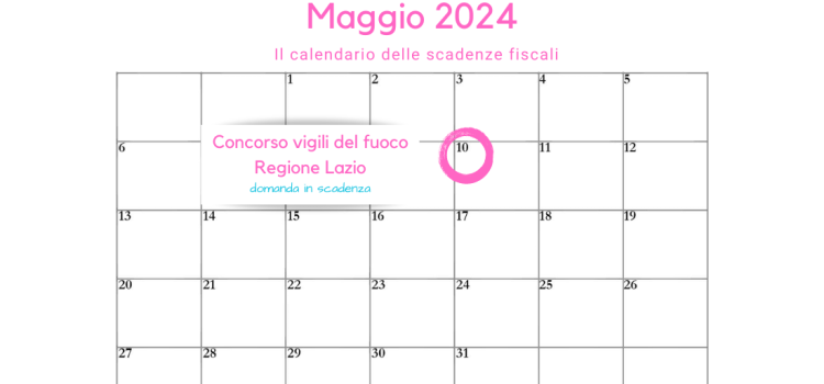 Concorso vigili del fuoco di Regione Lazio: domanda in scadenza il 10 maggio 2024