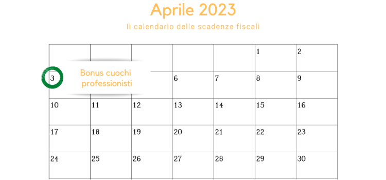 Bonus cuochi professionisti: domanda in scadenza il 3 aprile 2023